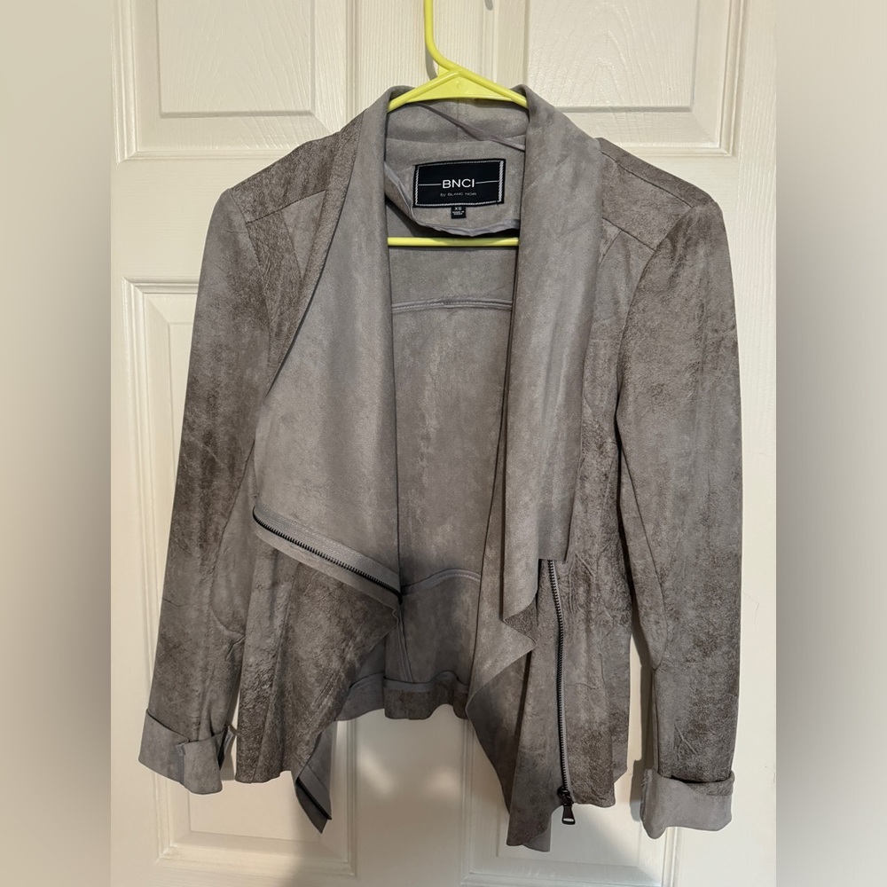 Blanc Noir BNCI Soft Suede Gray Jacket - XS - Gently Used